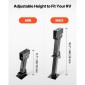 VEVOR Telescoping Stabilizer Jack, 2PCS Telescoping Folding Trailer Jack, Trailer Swing Down Stabilizer Jack for RV Trailer, Υποστηρίζει χωρητικότητα 453,59kg το καθένα, Ρυθμιζόμενο από 297,18mm έως 462,28mm