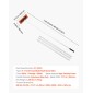 VEVOR Snow Roof Rake, 45cm λεπίδα αφρού, 2,25-5,62 m Ρυθμιζόμενη ξύστρα οροφής, σωλήνες επέκτασης & αντιολισθητική λαβή, ελαφρύ εργαλείο αφαίρεσης χιονιού για καθαρισμό φύλλων σπιτιού