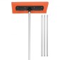 VEVOR Snow Roof Rake, 45cm λεπίδα αφρού, 2,25-5,62 m Ρυθμιζόμενη ξύστρα οροφής, σωλήνες επέκτασης & αντιολισθητική λαβή, ελαφρύ εργαλείο αφαίρεσης χιονιού για καθαρισμό φύλλων σπιτιού