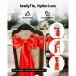 VEVOR Satin Chair Sashes Φιόγκοι, 50 τεμ. Κορδέλα καρέκλας, 7 x 108 ιντσών, Κόκκινη διακόσμηση δεξίωσης γάμου, για γαμήλια τελετή Baby Shower Party Events Διακοσμητικό κάλυμμα καρέκλας δεξιώσεων
