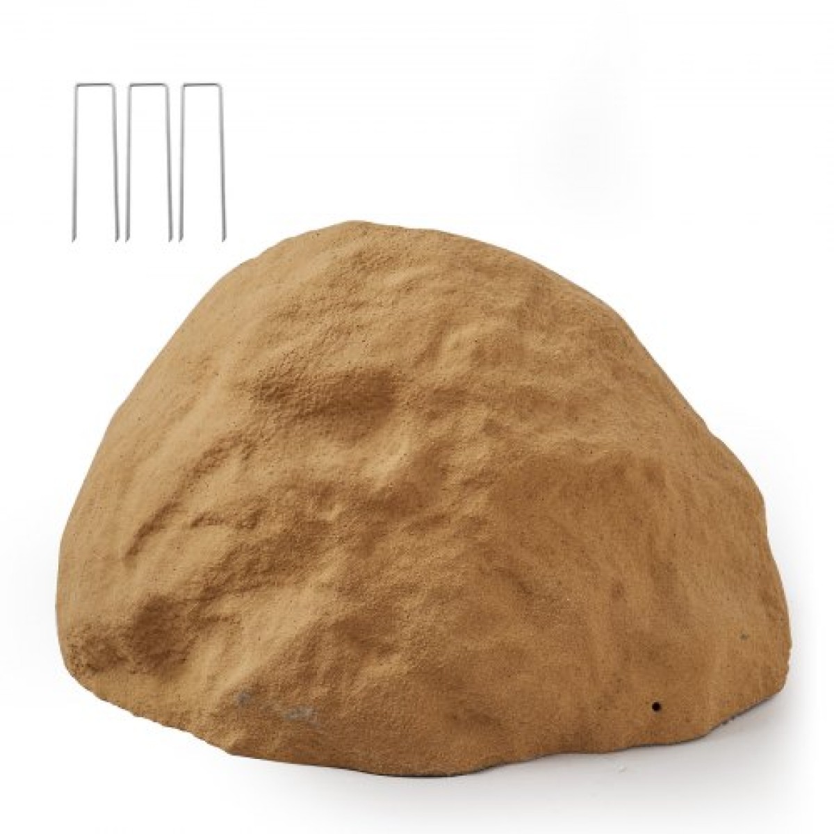 VEVOR Faux Rock Cover, Υπαίθριο κάλυμμα ψεύτικη αντλία βράχου, ρεαλιστική φυσική υφή, ελαφρύ και ανθεκτικό στις καιρικές συνθήκες τεχνητός ογκόλιθος για εξωραϊσμό Διακόσμηση αυλής κήπου, αμμώδης καφέ, μεσαίου μεγέθους