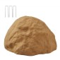 VEVOR Faux Rock Cover, Υπαίθριο κάλυμμα ψεύτικη αντλία βράχου, ρεαλιστική φυσική υφή, ελαφρύ και ανθεκτικό στις καιρικές συνθήκες τεχνητός ογκόλιθος για εξωραϊσμό Διακόσμηση αυλής κήπου, αμμώδης καφέ, μεσαίου μεγέθους