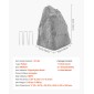 Κάλυμμα VEVOR Faux Rock, Υπαίθριο κάλυμμα ψεύτικο Landscape Rock Pump Well, Ρεαλιστική εμφάνιση και απρόσκοπτη σχεδίαση, Ελαφρύς και ανθεκτικός στις καιρικές συνθήκες Τεχνητός ογκόλιθος για διακόσμηση αυλής κήπου, γκρι, μεσαίου μεγέθους