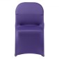 VEVOR 50 Pcs Μωβ καλύμματα καρέκλας, κάλυμμα πολυεστέρα Spandex για καρέκλα, Stretch slipcovers για δείπνο σε δείπνο σε γαμήλια πάρτι, Πλατεία μπροστινά καλύμματα καρέκλας, Ταιριάζει σε διαστάσεις καρέκλας έως 17,72 x 18,11 x 30,31 ίντσες