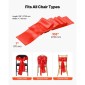VEVOR Satin Chair Sashes Φιόγκοι, 100 τεμ. Κορδέλα καρέκλας, 7 x 108 ιντσών, Κόκκινη διακόσμηση δεξίωσης γάμου, για εκδηλώσεις γάμου Baby Shower Party Events Διακοσμητικό κάλυμμα πολυθρόνας
