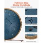 VEVOR Steel Tongue Drum, 33cm 15 Notes Rain Drum for Outside Garden, C Major Musical Drums with Music Book & Mallets, Percussion Instrument for Meditation Yoga Beginner Musical Education, Navy Blue