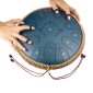 VEVOR Steel Tongue Drum, 33cm 15 Notes Rain Drum for Outside Garden, C Major Musical Drums with Music Book & Mallets, Percussion Instrument for Meditation Yoga Beginner Musical Education, Navy Blue