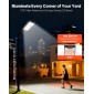 VEVOR 8000W Solar Street Lights Outdoor, 450000LM, Επαγγελματικός Χώρος Στάθμευσης Φώτα Dusk to Dawn, LED Flood Security Light with Motion Sensor, IP65 Waterproof Outdoor Light, for Driveway Yard, 3 Pack