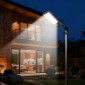 VEVOR 8000W Solar Street Lights Outdoor, 450000LM, Επαγγελματικός Χώρος Στάθμευσης Φώτα Dusk to Dawn, LED Flood Security Light with Motion Sensor, IP65 Waterproof Outdoor Light, for Driveway Yard, 3 Pack