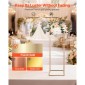 VEVOR Wedding Flower Stand, 10PCS 31,5 ιντσών Stand λουλουδιών, Floral stands με μεταλλικό laminate, ορθογώνια φλοράλ επίστρωση για γάμο, πάρτι, γενέθλια, σπίτι, γαλλικά χρυσά stand