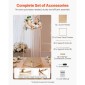VEVOR Wedding Flower Stand, 10PCS 31,5 ιντσών Stand λουλουδιών, Floral stands με μεταλλικό laminate, ορθογώνια φλοράλ επίστρωση για γάμο, πάρτι, γενέθλια, σπίτι, γαλλικά χρυσά stand