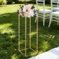 VEVOR Wedding Flower Stand, 10PCS 31,5 ιντσών Stand λουλουδιών, Floral stands με μεταλλικό laminate, ορθογώνια φλοράλ επίστρωση για γάμο, πάρτι, γενέθλια, σπίτι, γαλλικά χρυσά stand