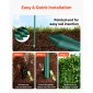 VEVOR Garden Stakes, 25 Pack, 2100 mm, Μεταλλικοί πάσσαλοι ντομάτας με πλαστική επικάλυψη, Garden Sticks για στήριξη φυτών, με μυτερό άκρο και αντιολισθητικά εξογκώματα για καλλιέργεια αναρριχώμενων φυτών, λαχανικά εξωτερικού χώρου