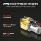 Υδραυλική μονάδα VEVOR 4 L, Αντλία Dump Trailer Single Acting, Max Relief Pressure 22 MPa & 3,4 L/min Ρυθμός ροής, DC 12V Υδραυλική αντλία με μεταλλική δεξαμενή για ανύψωση αυτοκινήτου Dump Trailer