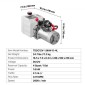Υδραυλική μονάδα VEVOR 4 L, Αντλία Dump Trailer Single Acting, Max Relief Pressure 22 MPa & 3,4 L/min Ρυθμός ροής, DC 12V Υδραυλική αντλία με μεταλλική δεξαμενή για ανύψωση αυτοκινήτου Dump Trailer