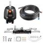 VEVOR Hydraulic Steering Kit, 220kW (300 HP), Marine Boat Hydraulic Steering System, με αντλία πηδαλίου 6,9 MPa/1000 psi, κύλινδρο κλειδώματος δύο κατευθύνσεων και σωλήνες υψηλής αντοχής 7,92 m, για χρήση με έναν κινητήρα ενός σταθμού