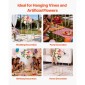 VEVOR Wedding Flower Stand, 10PCS 31,5 ιντσών Stand λουλουδιών, Floral stands με κρυφή βίδα, ορθογώνια κυβική φλοράλ επίστρωση για γάμο, πάρτι, γενέθλια, σπίτι, γαλλικά χρυσά stand