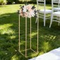 VEVOR Wedding Flower Stand, 10PCS 31,5 ιντσών Stand λουλουδιών, Floral stands με κρυφή βίδα, ορθογώνια κυβική φλοράλ επίστρωση για γάμο, πάρτι, γενέθλια, σπίτι, γαλλικά χρυσά stand