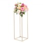 VEVOR Wedding Flower Stand, 10PCS 31,5 ιντσών Stand λουλουδιών, Floral stands με κρυφή βίδα, ορθογώνια κυβική φλοράλ επίστρωση για γάμο, πάρτι, γενέθλια, σπίτι, γαλλικά χρυσά stand