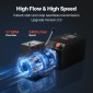 VEVOR 14 L Hydraulic Power Unit, Single Acting Steel Dump Trailer Pump, 22 MPa Max Relief Pressure & 6,3 L/min Rate, 220-240V Hydraulic Pump with Metal Reservoir for Dump Trailer Car Lifting