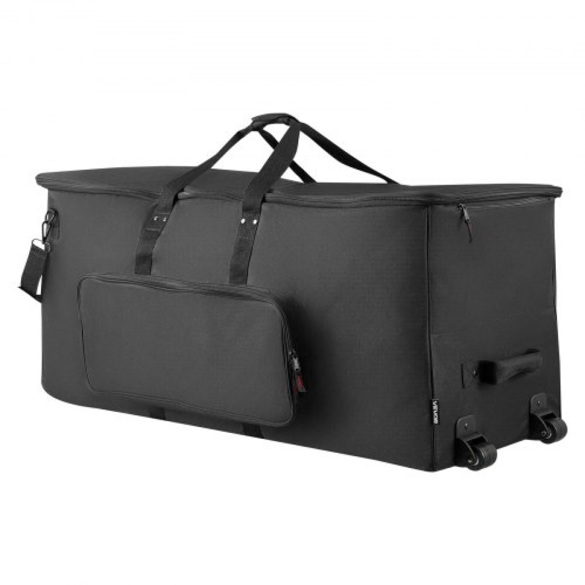 Τσάντα VEVOR Electronic Drum Kit, 600D, Επένδυση Drum Bag με ρόδες, μεγάλο εσωτερικό 920 x 420 x 410 mm, ελαφριά θήκη ταξιδιού με αποσπώμενα διαχωριστικά και πολλαπλές τσέπες, για ηλεκτρικά τύμπανα, μαύρο
