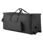 Τσάντα VEVOR Electronic Drum Kit, 600D, Επένδυση Drum Bag με ρόδες, μεγάλο εσωτερικό 920 x 420 x 410 mm, ελαφριά θήκη ταξιδιού με αποσπώμενα διαχωριστικά και πολλαπλές τσέπες, για ηλεκτρικά τύμπανα, μαύρο