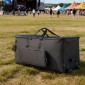 Τσάντα VEVOR Electronic Drum Kit, 600D, Επένδυση Drum Bag με ρόδες, μεγάλο εσωτερικό 920 x 420 x 410 mm, ελαφριά θήκη ταξιδιού με αποσπώμενα διαχωριστικά και πολλαπλές τσέπες, για ηλεκτρικά τύμπανα, μαύρο