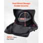 VEVOR Bike Travel Bag, Road Bike Bag Road Bicycle Storage Carry with TSA Lock & Dual Zipper, Μαύρη θήκη ποδηλάτου Μεταξόνιο 94-106 cm για αεροπορικά ταξίδια, εξωτερική χρήση, αεροπλάνο, αυτοκίνητο, τρένο, μεταφορά μετρό