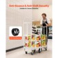 VEVOR U-Boat Platform Truck Dolly, χωρητικότητα φόρτωσης 907,18 kg, βαρέως τύπου Steel Utility Cart, Industrial Hand Push Truck με έξι τροχούς και διπλές αποσπώμενες λαβές, για αποθήκη, 1525 x 410 x 1510 mm