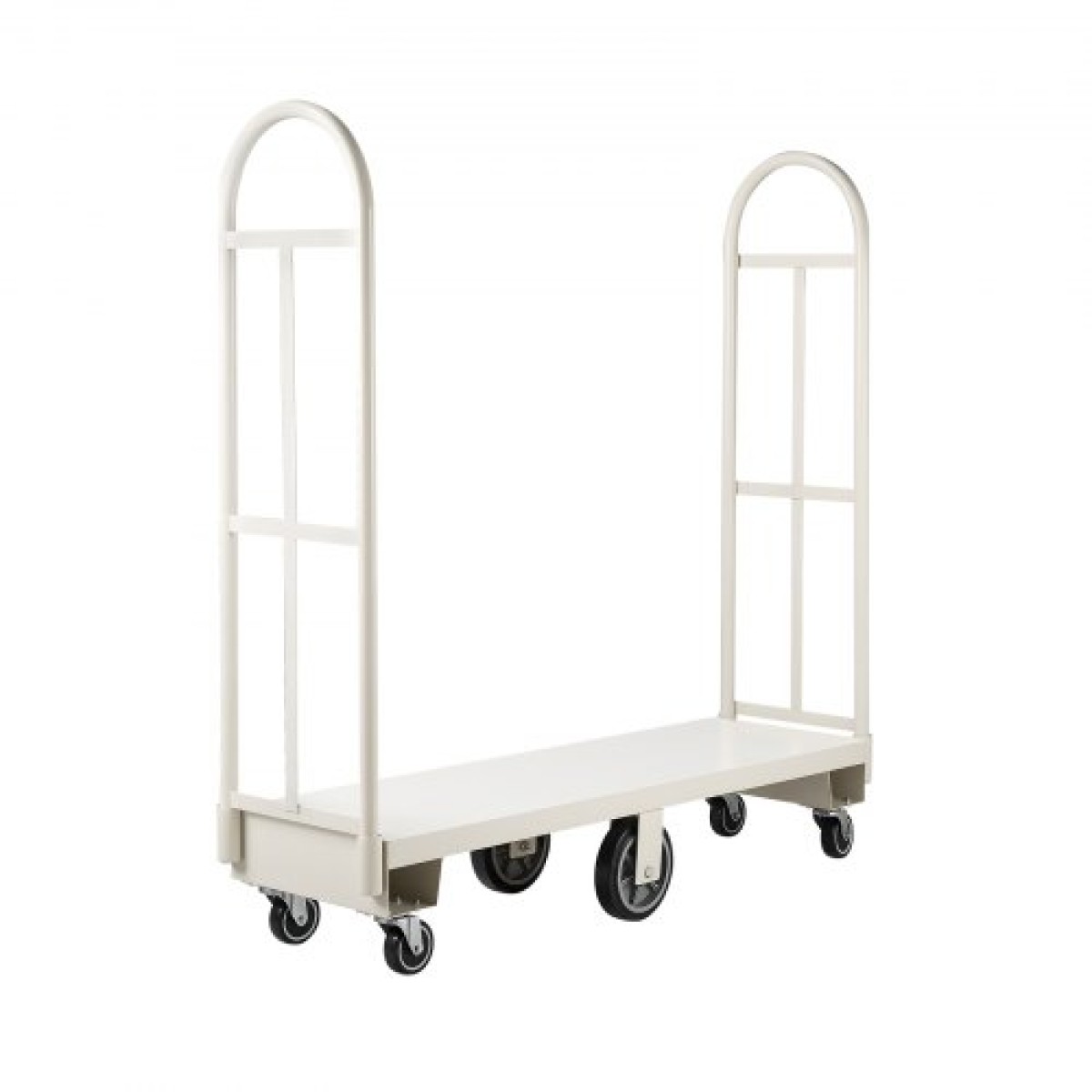 VEVOR U-Boat Platform Truck Dolly, χωρητικότητα φόρτωσης 907,18 kg, βαρέως τύπου Steel Utility Cart, Industrial Hand Push Truck με έξι τροχούς και διπλές αποσπώμενες λαβές, για αποθήκη, 1525 x 410 x 1510 mm