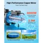 Αντλία πισίνας VEVOR, 3000W, 35.000 L/H Max Flow Αντλία Πισίνας Μονής Ταχύτητας, AC 220-240V, 2860 RPM, 19 m Max Head, με 24ωρο χρονοδιακόπτη & καλάθι φίλτρου, για Above-Ground & In-Gr.
