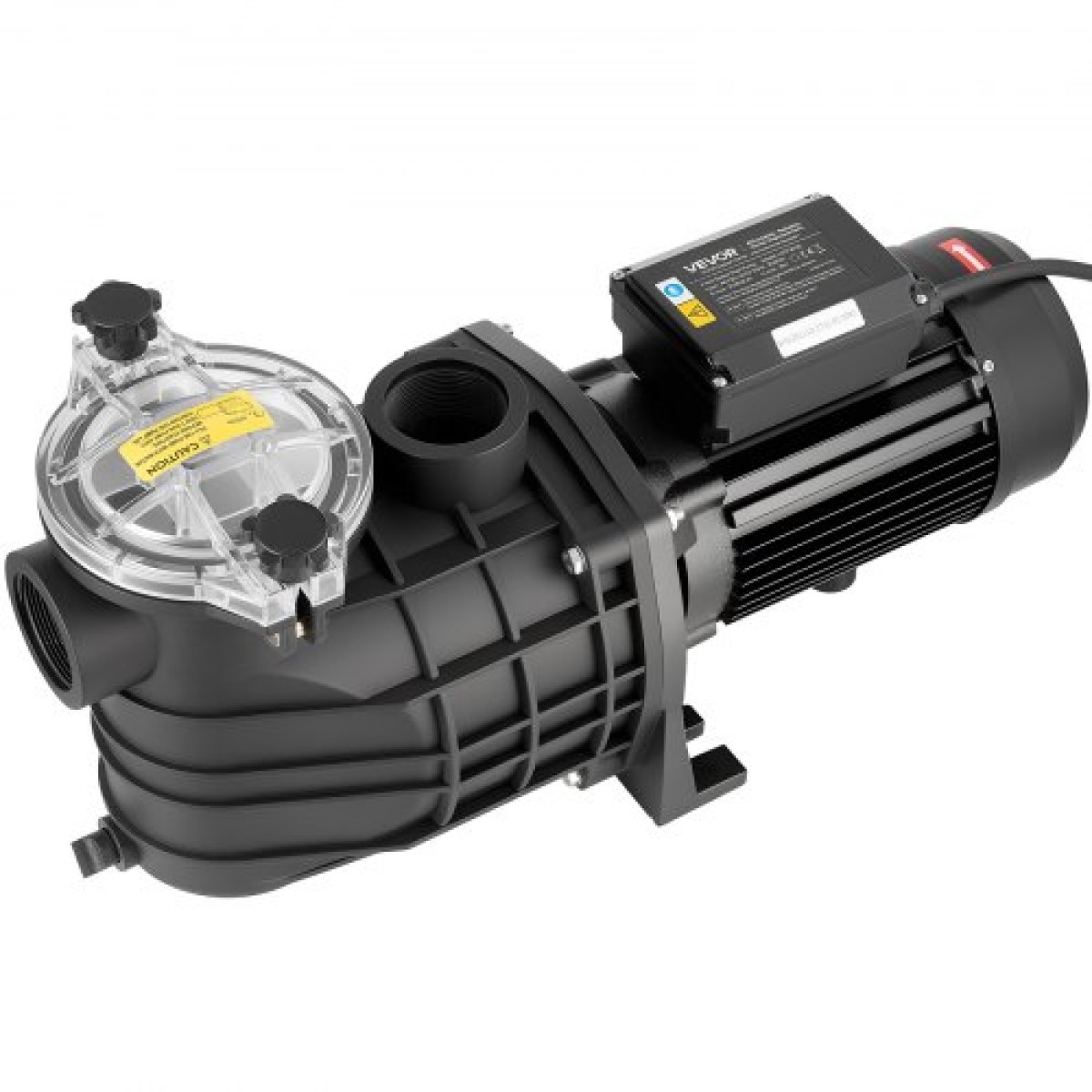 Αντλία πισίνας VEVOR, 3000W, 35.000 L/H Max Flow Αντλία Πισίνας Μονής Ταχύτητας, AC 220-240V, 2860 RPM, 19 m Max Head, με 24ωρο χρονοδιακόπτη & καλάθι φίλτρου, για Above-Ground & In-Gr.