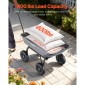 VEVOR Garden Dump Cart, 181 kg Poly Dump Cart, Garden Carts Dumps Wagon με μηχανισμό Quick-Dumps 90°, περιστρεφόμενους τροχούς 180°, εύκαμπτα περιστρεφόμενα ρουλεμάν 270°, Yard Wagon για φυτά, έδαφος, καλλιέργειες
