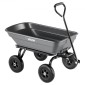 VEVOR Garden Dump Cart, 181 kg Poly Dump Cart, Garden Carts Dumps Wagon με μηχανισμό Quick-Dumps 90°, περιστρεφόμενους τροχούς 180°, εύκαμπτα περιστρεφόμενα ρουλεμάν 270°, Yard Wagon για φυτά, έδαφος, καλλιέργειες