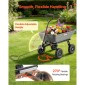 VEVOR Garden Dump Cart, 181 kg Poly Dump Cart, Garden Carts Dumps Wagon με μηχανισμό Quick-Dumps 90°, περιστρεφόμενους τροχούς 180°, εύκαμπτα περιστρεφόμενα ρουλεμάν 270°, Yard Wagon για φυτά, έδαφος, καλλιέργειες