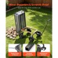 VEVOR Garden Dump Cart, 181 kg Poly Dump Cart, Garden Carts Dumps Wagon με μηχανισμό Quick-Dumps 90°, περιστρεφόμενους τροχούς 180°, εύκαμπτα περιστρεφόμενα ρουλεμάν 270°, Yard Wagon για φυτά, έδαφος, καλλιέργειες