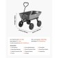 VEVOR Garden Dump Cart, 181 kg Poly Dump Cart, Garden Carts Dumps Wagon με μηχανισμό Quick-Dumps 90°, περιστρεφόμενους τροχούς 180°, εύκαμπτα περιστρεφόμενα ρουλεμάν 270°, Yard Wagon για φυτά, έδαφος, καλλιέργειες