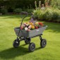 VEVOR Garden Dump Cart, 181 kg Poly Dump Cart, Garden Carts Dumps Wagon με μηχανισμό Quick-Dumps 90°, περιστρεφόμενους τροχούς 180°, εύκαμπτα περιστρεφόμενα ρουλεμάν 270°, Yard Wagon για φυτά, έδαφος, καλλιέργειες