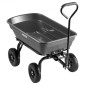 VEVOR Garden Dump Cart, 181 kg Poly Dump Cart, Garden Carts Dumps Wagon με μηχανισμό Quick-Dumps 90°, περιστρεφόμενους τροχούς 180°, εύκαμπτα περιστρεφόμενα ρουλεμάν 270°, Yard Wagon για φυτά, έδαφος, καλλιέργειες