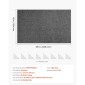 VEVOR Rug Pad 2,44 x 1,52 m, Αντιολισθητικό μαξιλάρι για χαλιά, επένδυση χαλιού με μαξιλάρι από τσόχα διπλής επιφάνειας & λαστιχένια λαβή, προστασία δαπέδου από σκληρό ξύλο για όλα τα δάπεδα, φινιρίσματα, κρατά τα χαλιά στη θέση τους
