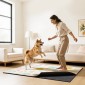 VEVOR Rug Pad 2,44 x 1,52 m, Αντιολισθητικό μαξιλάρι για χαλιά, επένδυση χαλιού με μαξιλάρι από τσόχα διπλής επιφάνειας & λαστιχένια λαβή, προστασία δαπέδου από σκληρό ξύλο για όλα τα δάπεδα, φινιρίσματα, κρατά τα χαλιά στη θέση τους