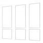 VEVOR Wall Molding 3 Pack, Κιτ πάνελ με ρολό, Ελαφρύ βαμμένο πολυστυρένιο, εύκολο στην εγκατάσταση, αδιάβροχο διακοσμητικό τοίχου για εσωτερική διακόσμηση σαλόνι, υπνοδωμάτιο, λευκό (61x137 + 61x61 cm)