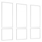 VEVOR Wall Molding 3 Pack, Κιτ πάνελ με ρολό, Ελαφρύ βαμμένο πολυστυρένιο, εύκολο στην εγκατάσταση, αδιάβροχο διακοσμητικό τοίχου για εσωτερική διακόσμηση σαλόνι, υπνοδωμάτιο, λευκό (61x137 + 61x61 cm)