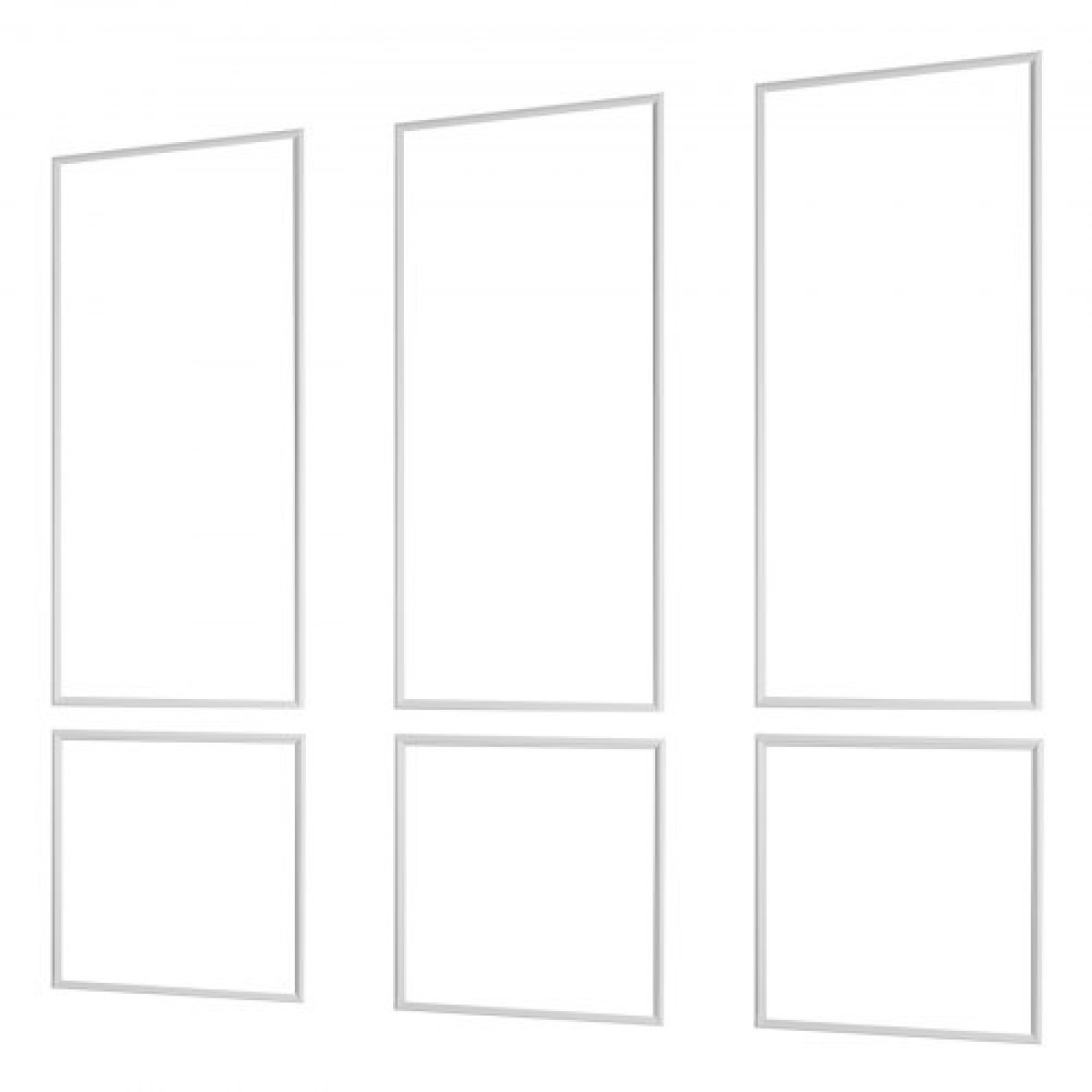 VEVOR Wall Molding 3 Pack, Κιτ πάνελ με ρολό, Ελαφρύ βαμμένο πολυστυρένιο, εύκολο στην εγκατάσταση, αδιάβροχο διακοσμητικό τοίχου για εσωτερική διακόσμηση σαλόνι, υπνοδωμάτιο, λευκό (61x137 + 61x61 cm)
