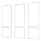 VEVOR Wall Molding 3 Pack, Κιτ πάνελ με ρολό, Ελαφρύ βαμμένο πολυστυρένιο, εύκολο στην εγκατάσταση, αδιάβροχο διακοσμητικό τοίχου για εσωτερική διακόσμηση σαλόνι, υπνοδωμάτιο, λευκό (61x137 + 61x61 cm)