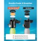 VEVOR Mini Scuba Tank with Sub-Mask, 0,5L φορητό δοχείο κατάδυσης για υποβρύχια αναπνοή, επαναχρησιμοποιούμενος κύλινδρος κατάδυσης πνευμόνων έως και 10 λεπτά κατάδυσης, μπουκάλι πόνυ έκτακτης ανάγκης διάσωσης με αντλία για κολύμβηση με αναπνευστήρα