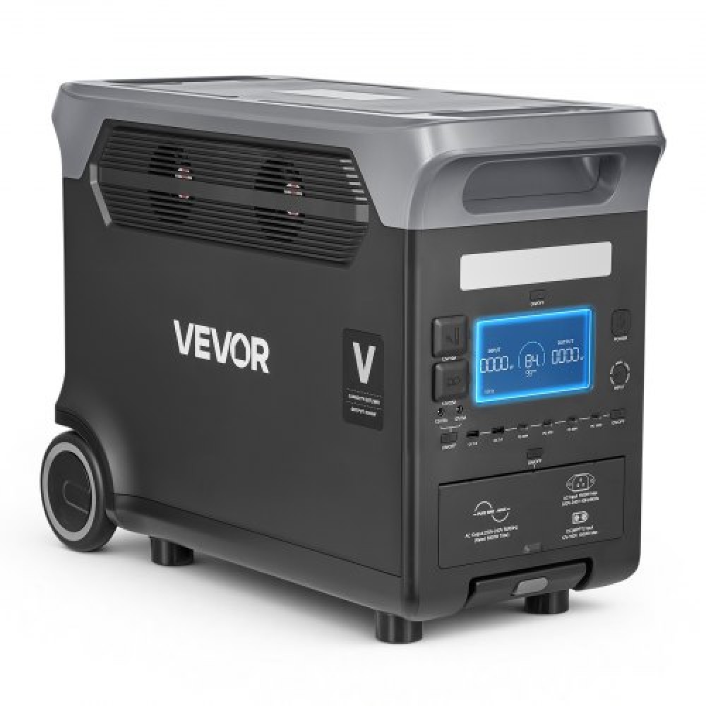 VEVOR Portable Power Station, 3000W Solar Generator Power Station, 3072Wh LiFePO4 Backup με 13 θύρες εξόδου για έκτακτη ανάγκη στο σπίτι, υπαίθριο κάμπινγκ, ταξίδι με RV (ΔΕΝ περιλαμβάνεται ηλιακός πίνακας)