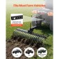 VEVOR 106,7 cm Ρυμούλκηση πίσω από τσουγκράνα Landscape, 3-Point Lawn Rock Rake with Blade & Lift Lever, Fit Κατηγορία 1 ATVs UTVs Tractors Lawn, Heavy Duty Dethatcher Rake for Debris Leaves Thatch