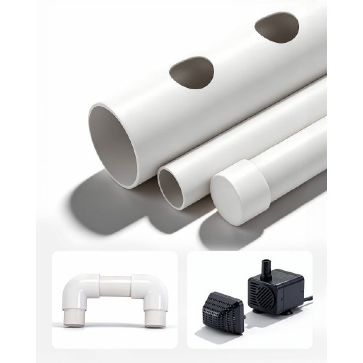 VEVOR Hydroponics Growing System Kit, 3-Tier 108 Sites UPVC Pipe Hydroponic Grow Kit with Timed Igration, Thykened Hydroponic Pipes, Indoor Home Garden Vegetable Planting Kit for Fruit Herb