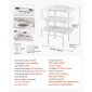VEVOR Hydroponics Growing System Kit, 3-Tier 108 Sites UPVC Pipe Hydroponic Grow Kit with Timed Igration, Thykened Hydroponic Pipes, Indoor Home Garden Vegetable Planting Kit for Fruit Herb